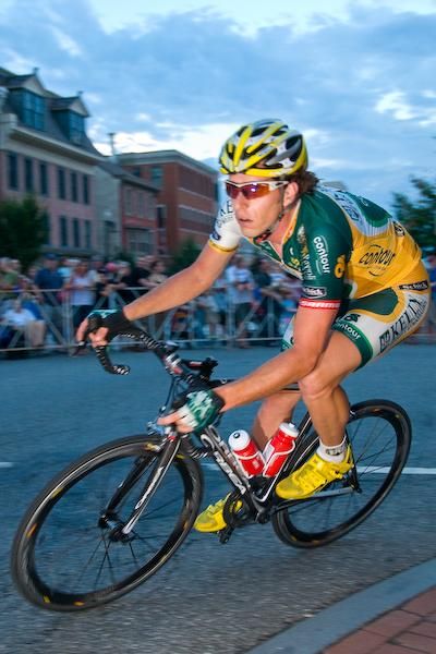 Scott Zwizanski (Kelly Benefit) tries to get away early in the race.