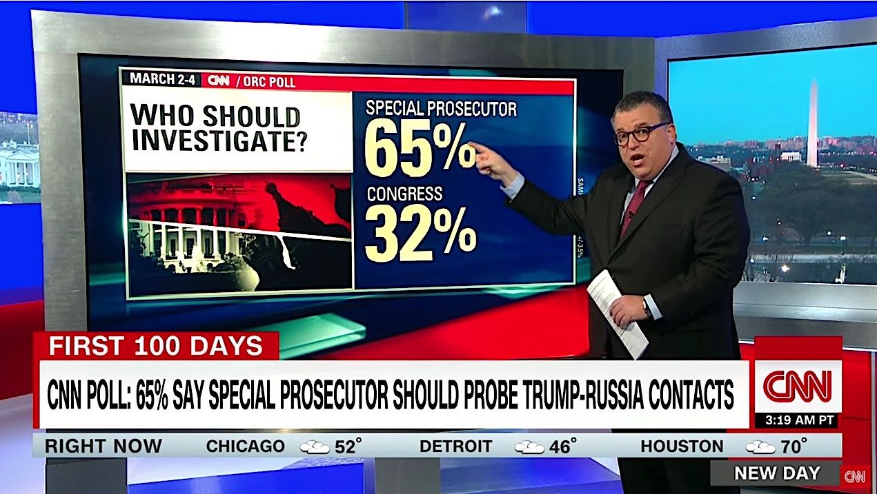 CNN poll finds majority backs special prosecutor in Trump-Russia probe