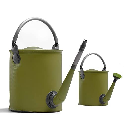 Colapz 7l/9l Collapsible Outdoor Watering Can/bucket, Olive Green, Multi-Use, Bpa Free, Portable Caravan &amp;amp; Motorhome Accessories