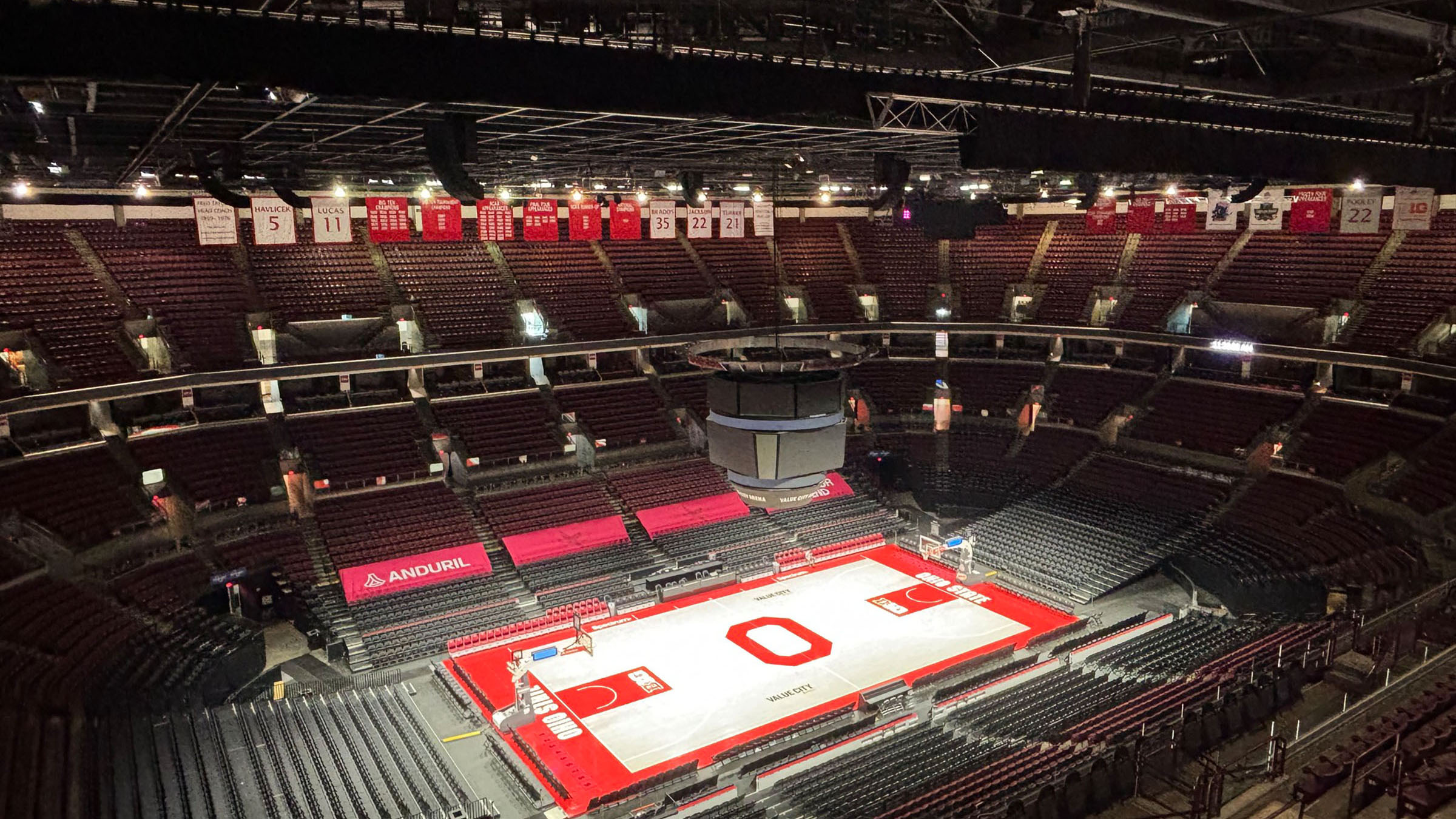 The Ohio State basketball arena. 