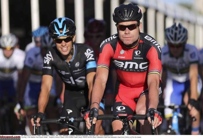 Richie Porte and Cadel Evans