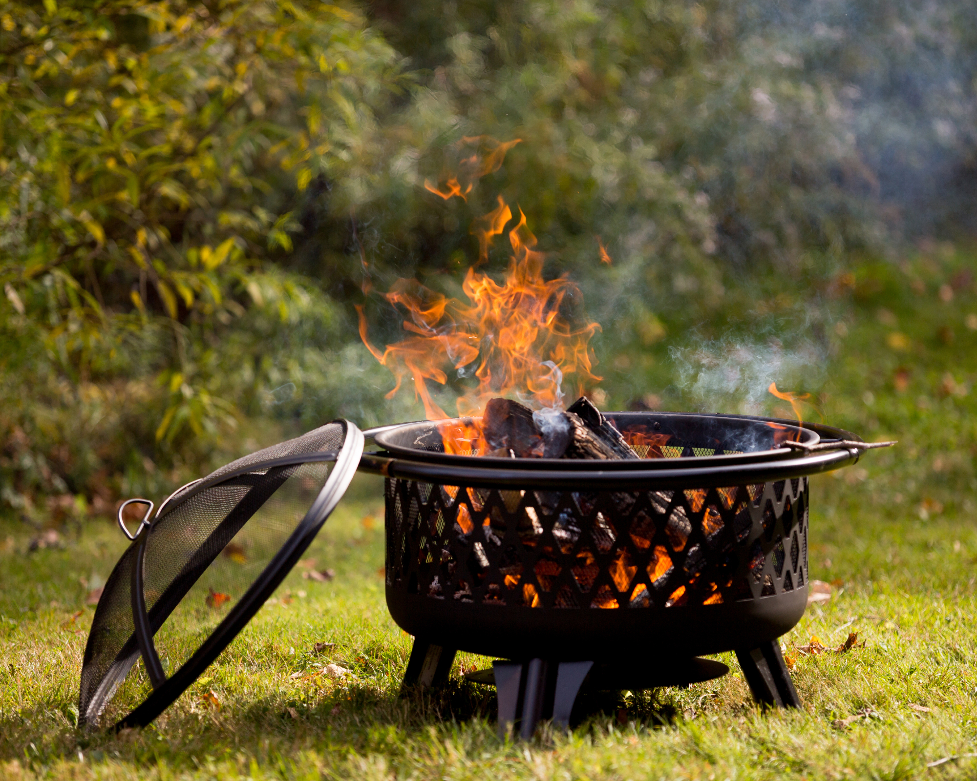 Backyard fire pit