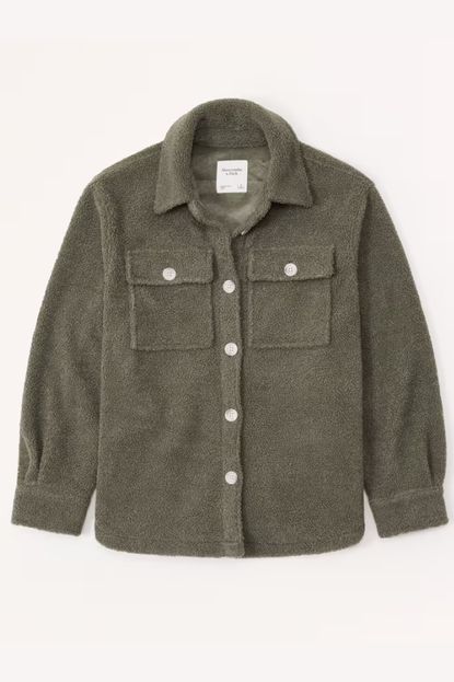 Abercrombie & Fitch Sherpa Shirt Jacket