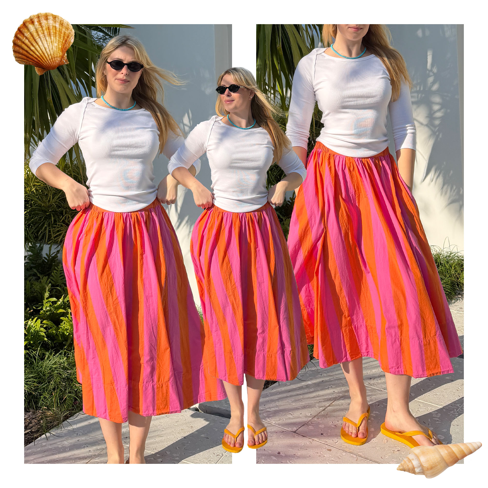 Collage of Free People Vacation Outfits