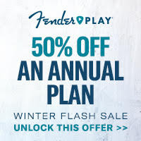 12 months of Fender Play for half price: Was