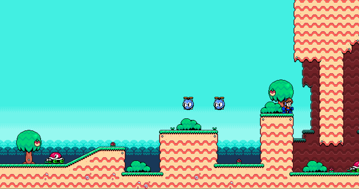 2D retro game screens