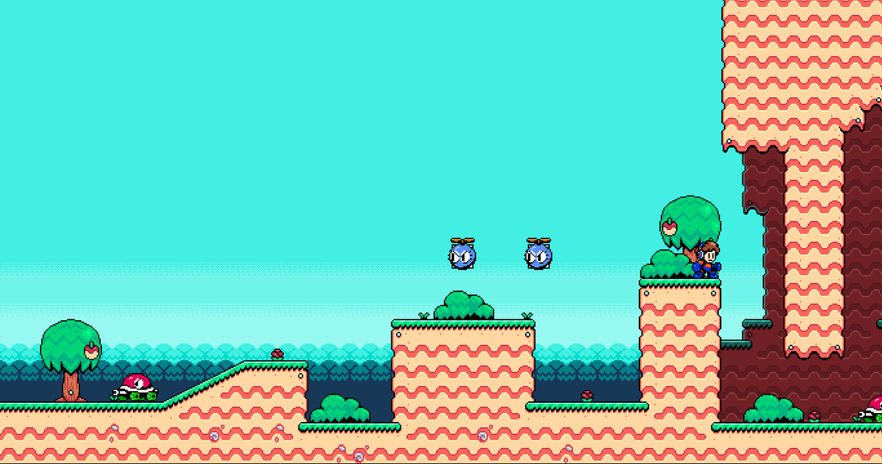2D retro game screens