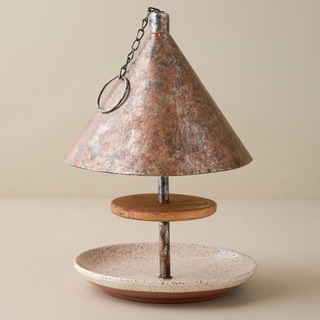 Speckled Ceramic Bird Feeder