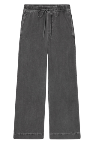 Wide-Leg Fluid Denim Trousers