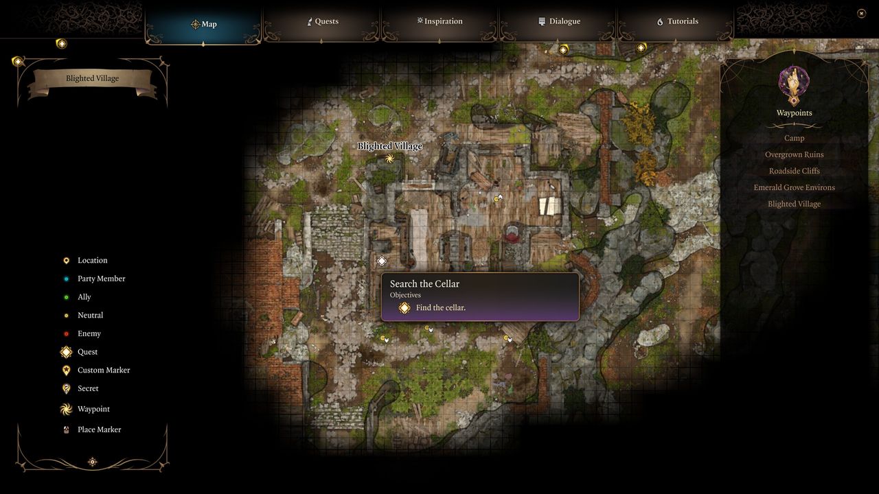 Baldur's Gate 3 cellar door location