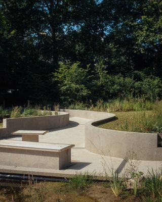 Natural History Museum Gardens, following a transformation led by Feilden Fowles