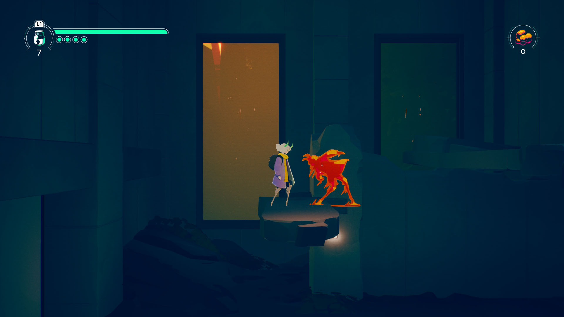 A frozen statue in Possessor(s)