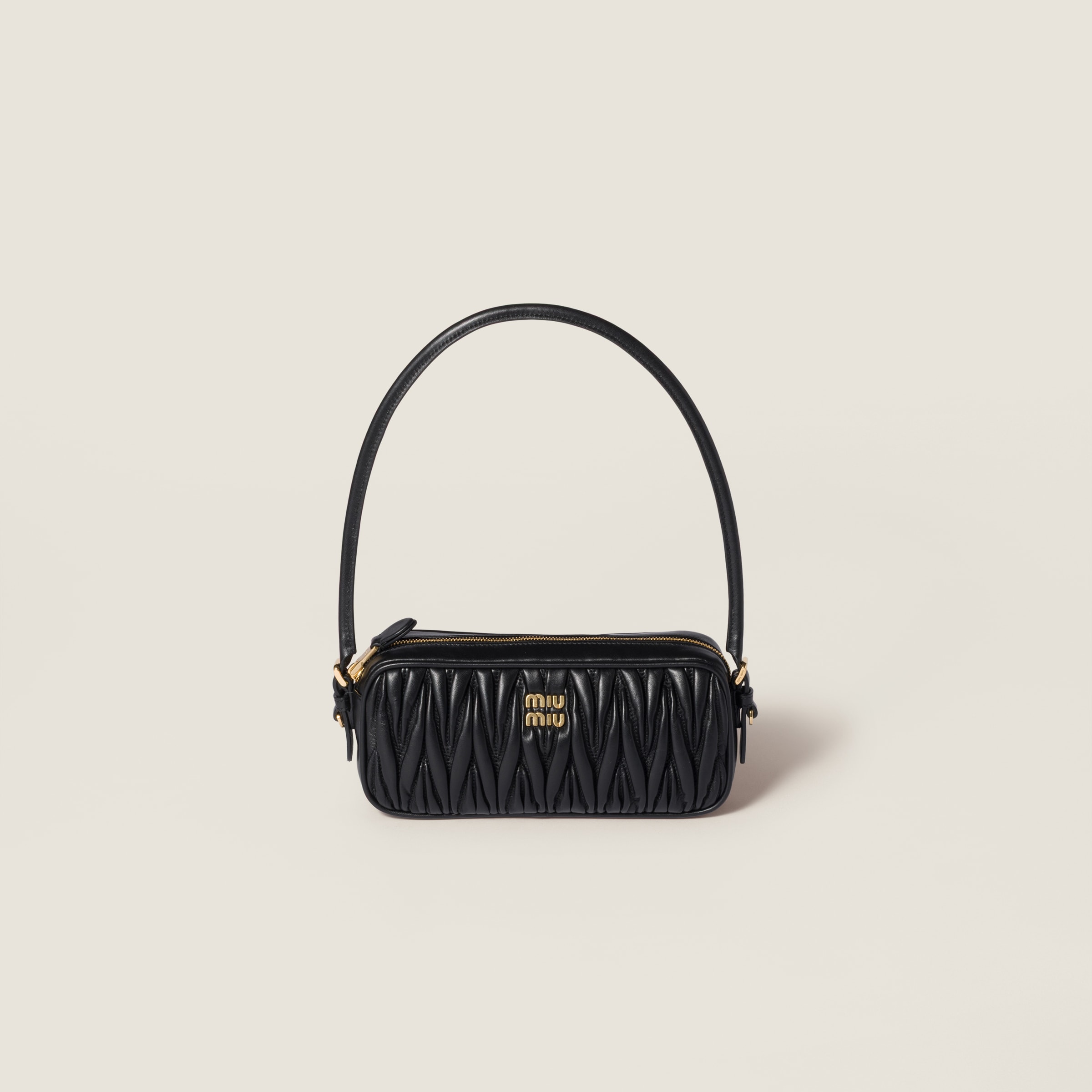Matelass&amp;eacute; Nappa Leather Pouch