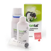 Drontal Oral Suspension For Puppies | Viovet.co.uk Drontal Oral Suspension For Puppies | Viovet.co.uk