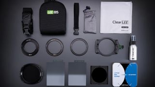 The LEE85 Deluxe Kit comes with a variety of products, including a Big Stopper and a Polarizer