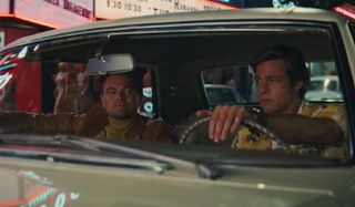 Once Upon A Time In Hollywood Rick and Cliff driving around in LA
