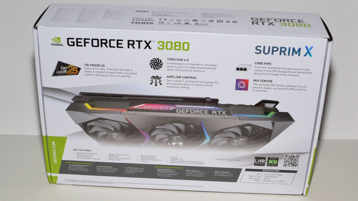 MSI GeForce RTX 3080 12GB Suprim X