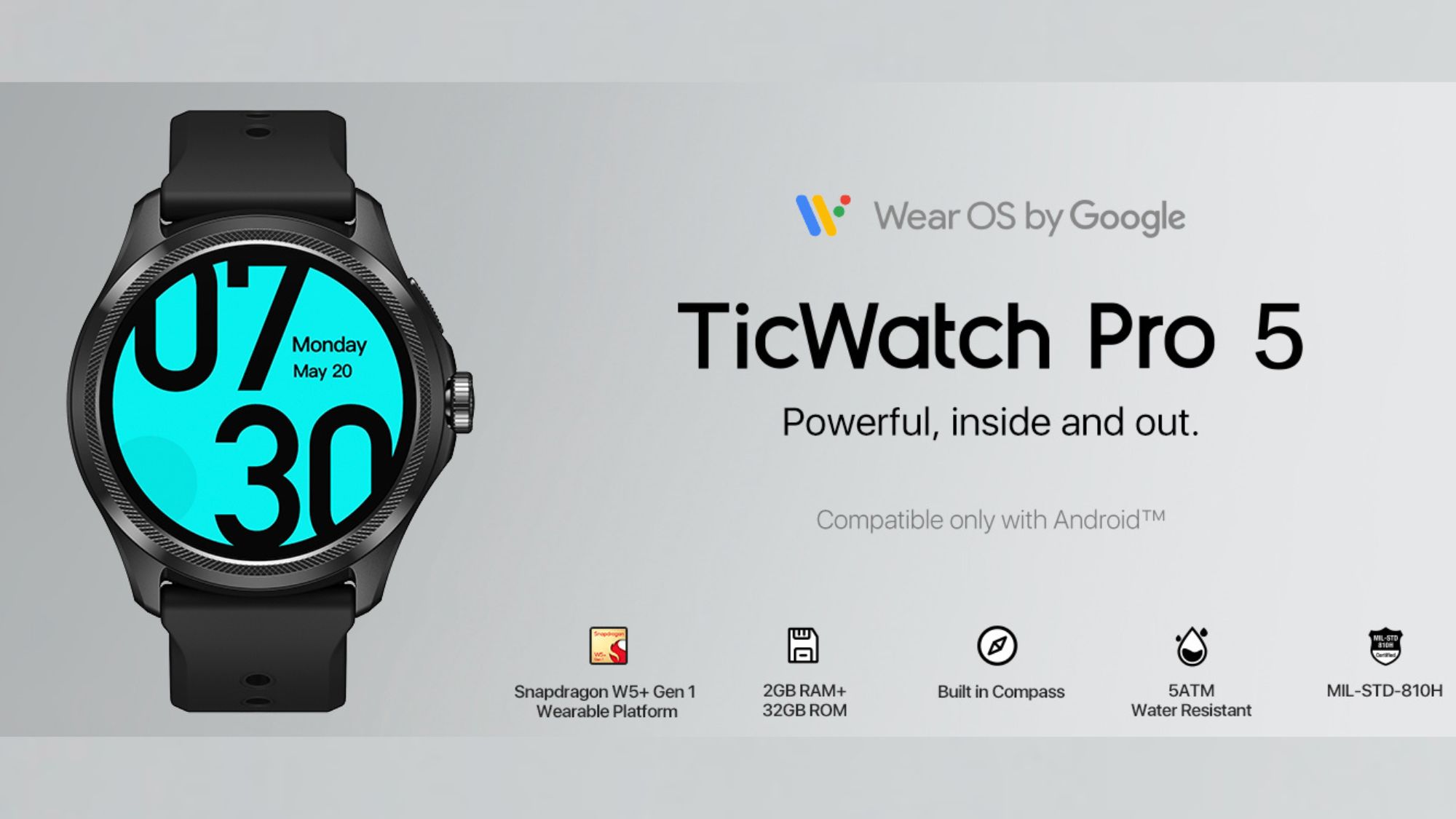 ticwatch mobvoi TicWatch Pro 5 Smartwatch Price in India - Buy ticwatch  mobvoi TicWatch Pro 5 Smartwatch online at
