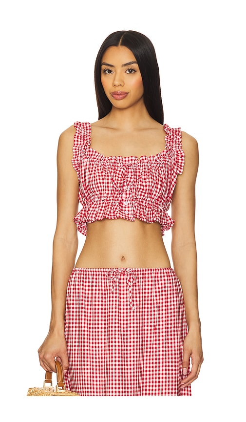 Ruffle Button Up Top