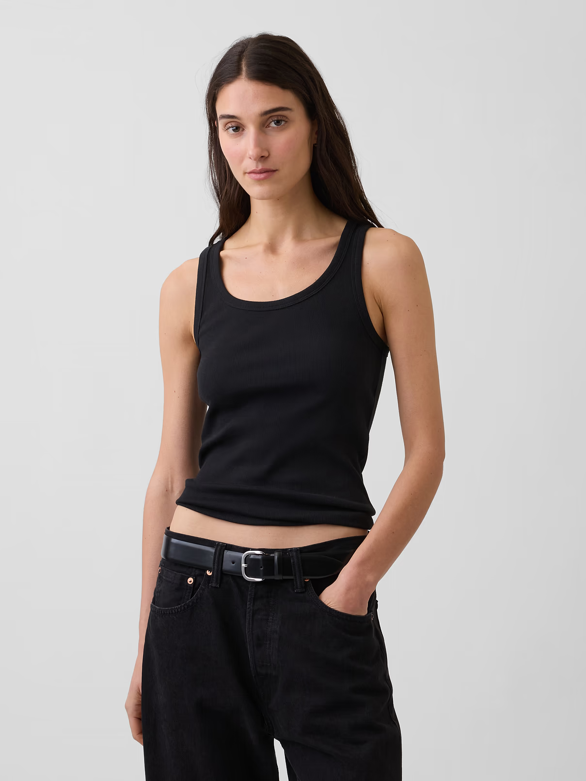 Gap, Modern Square-Neck Crop T-Shirt