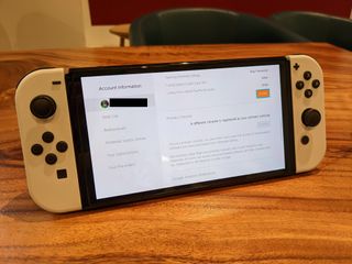 Switch on desk showing how to check your primary console status in the eShop settings