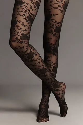 Hansel From Basel Lace Rosette Tulle Tights