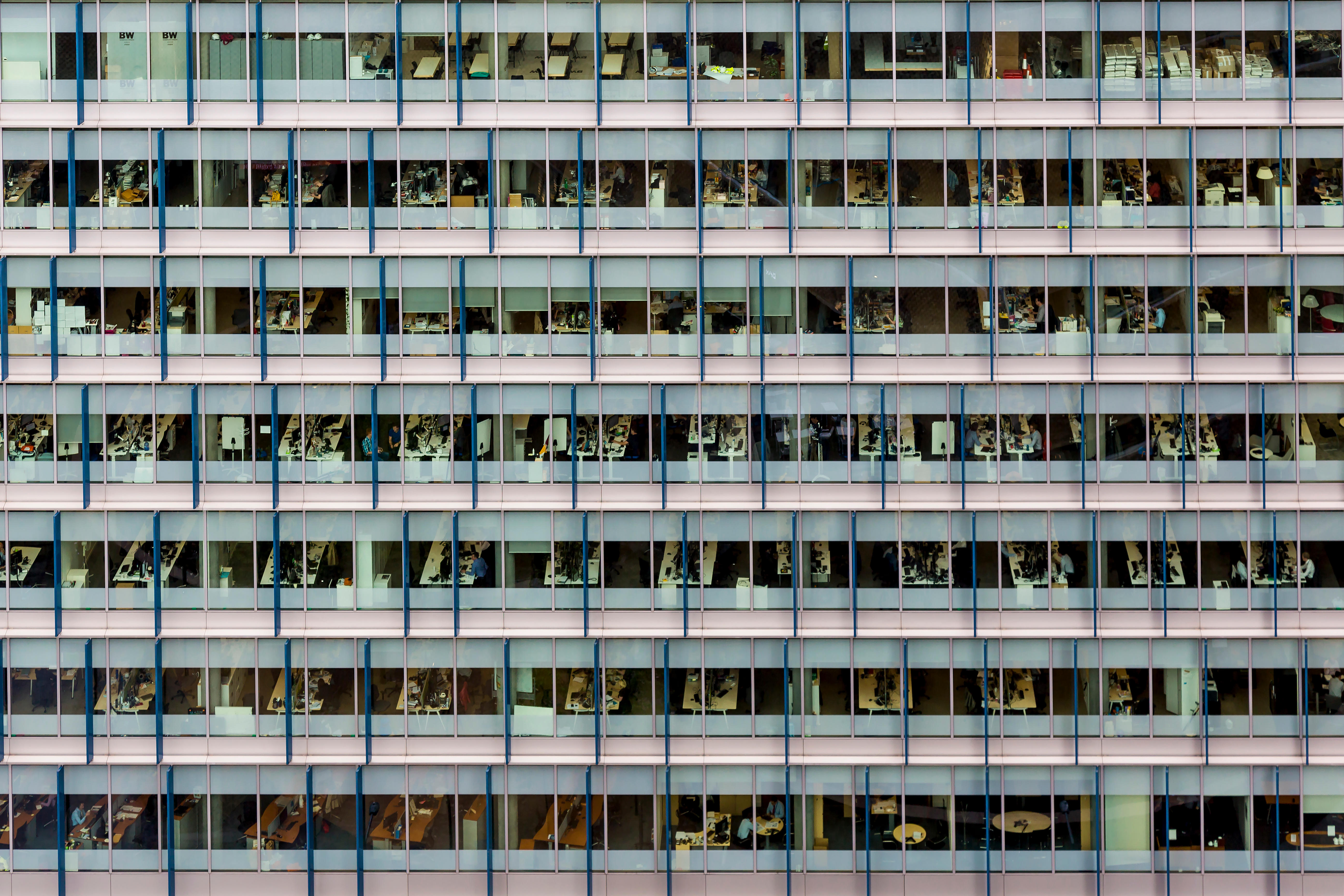 Busy offices.