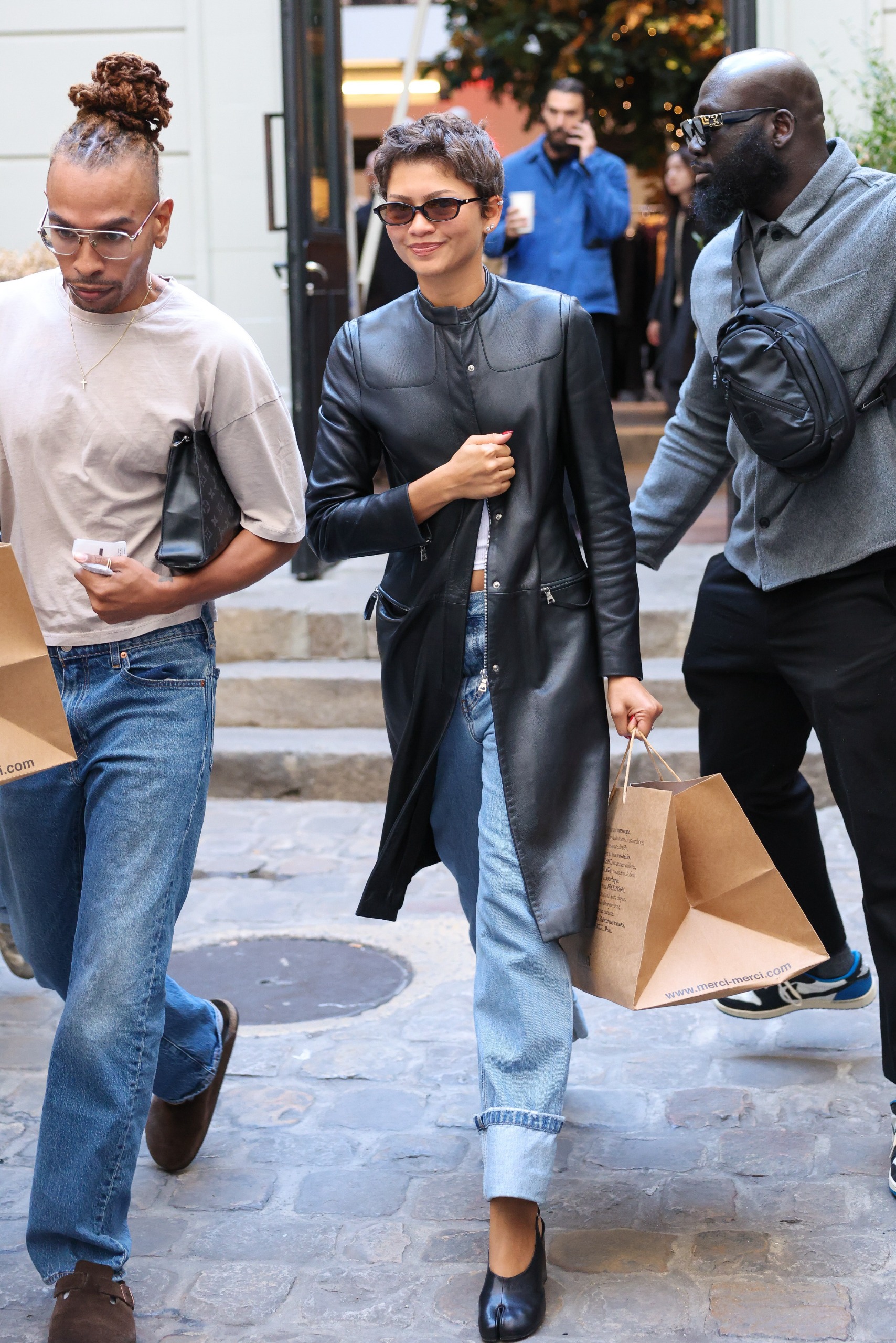 Zendaya's cuffed jeans channeled French girl denim in Paris after Fashion Week