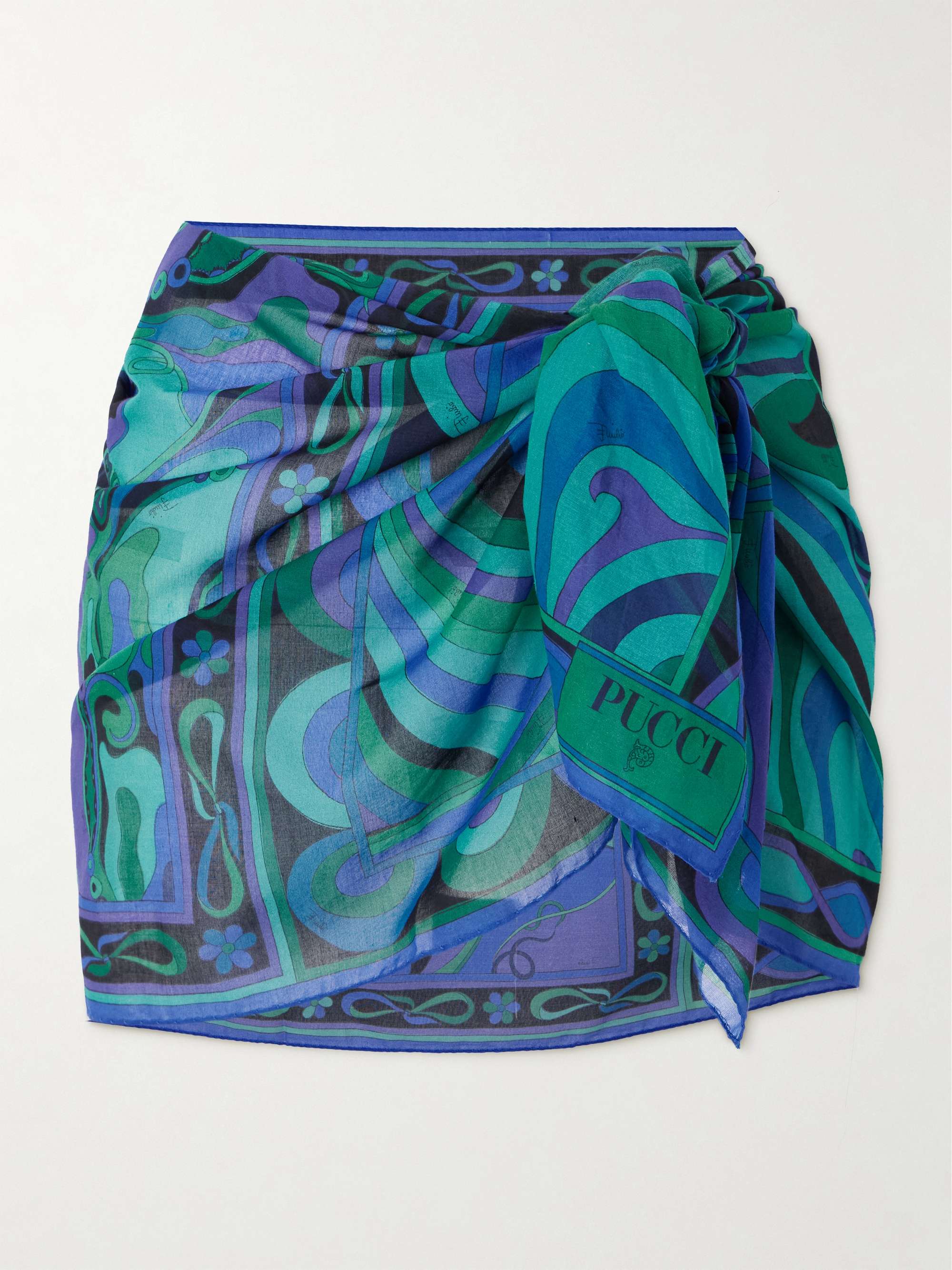 Printed Cotton-Voile Pareo
