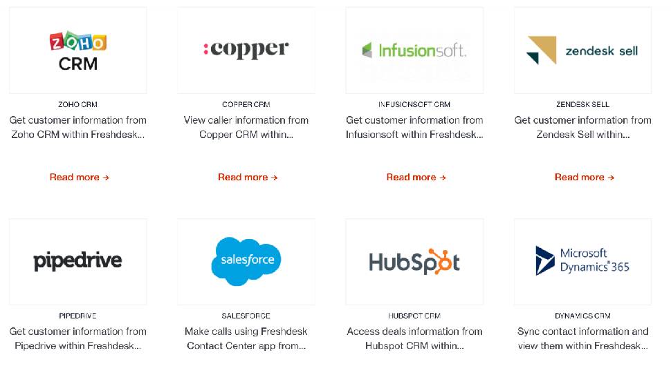 Freshcaller integrations