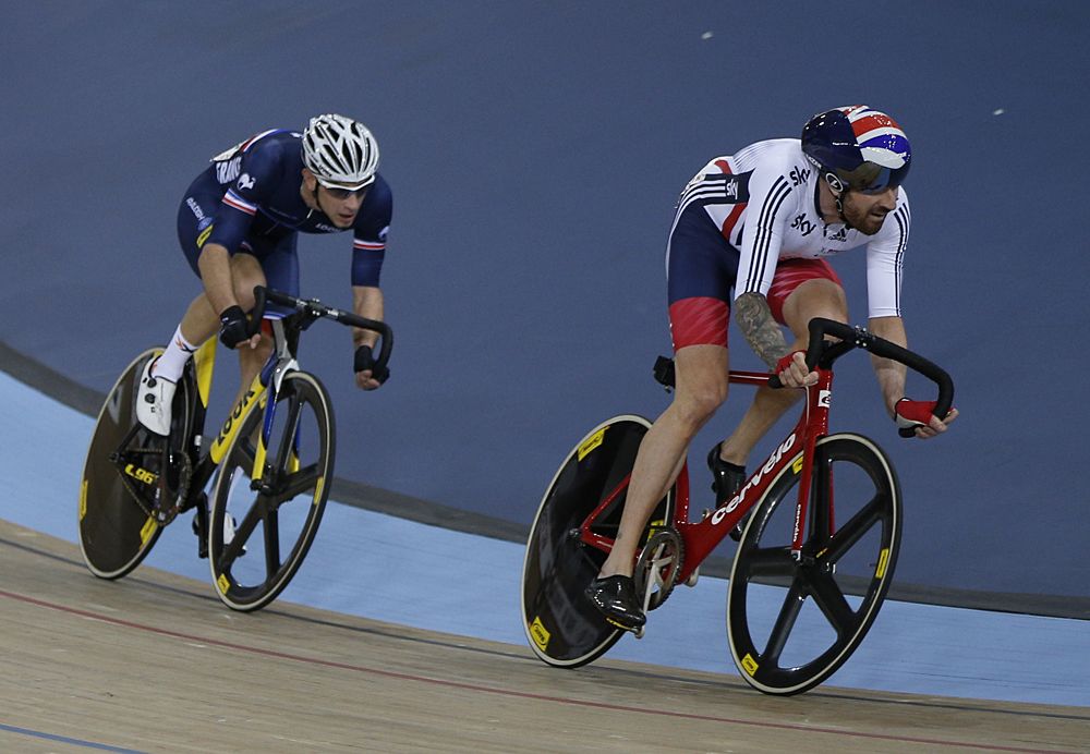 Bradley Wiggins on the attack in the Madison