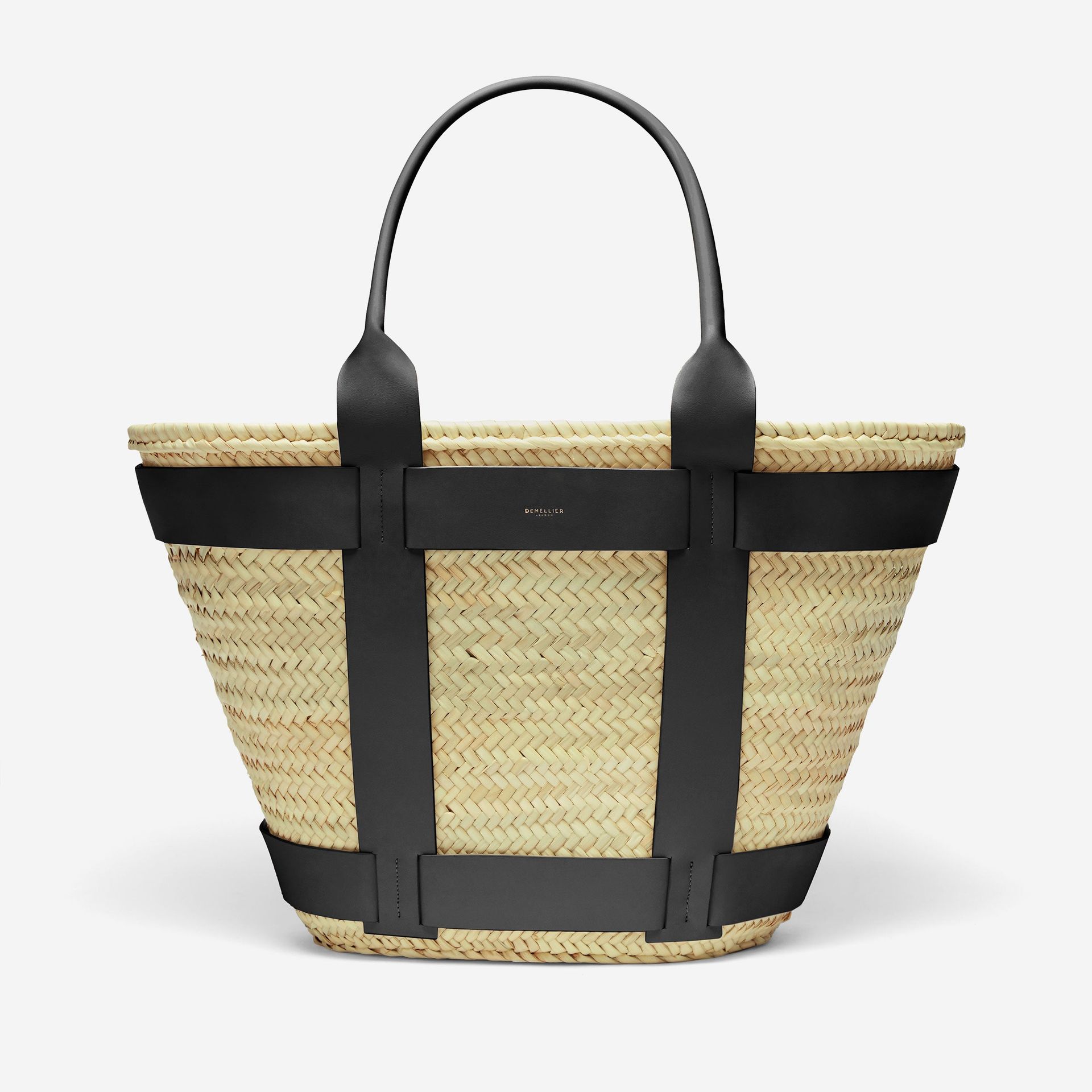 The Maxi Santorini | Natural Basket Natural Smooth | Demellier