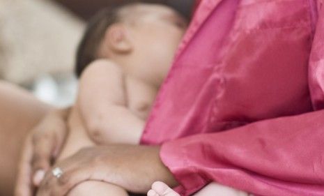 Three out of four of babies start out breast feeding, but just over 10 percent continue to breast-feed exclusively for six months. 