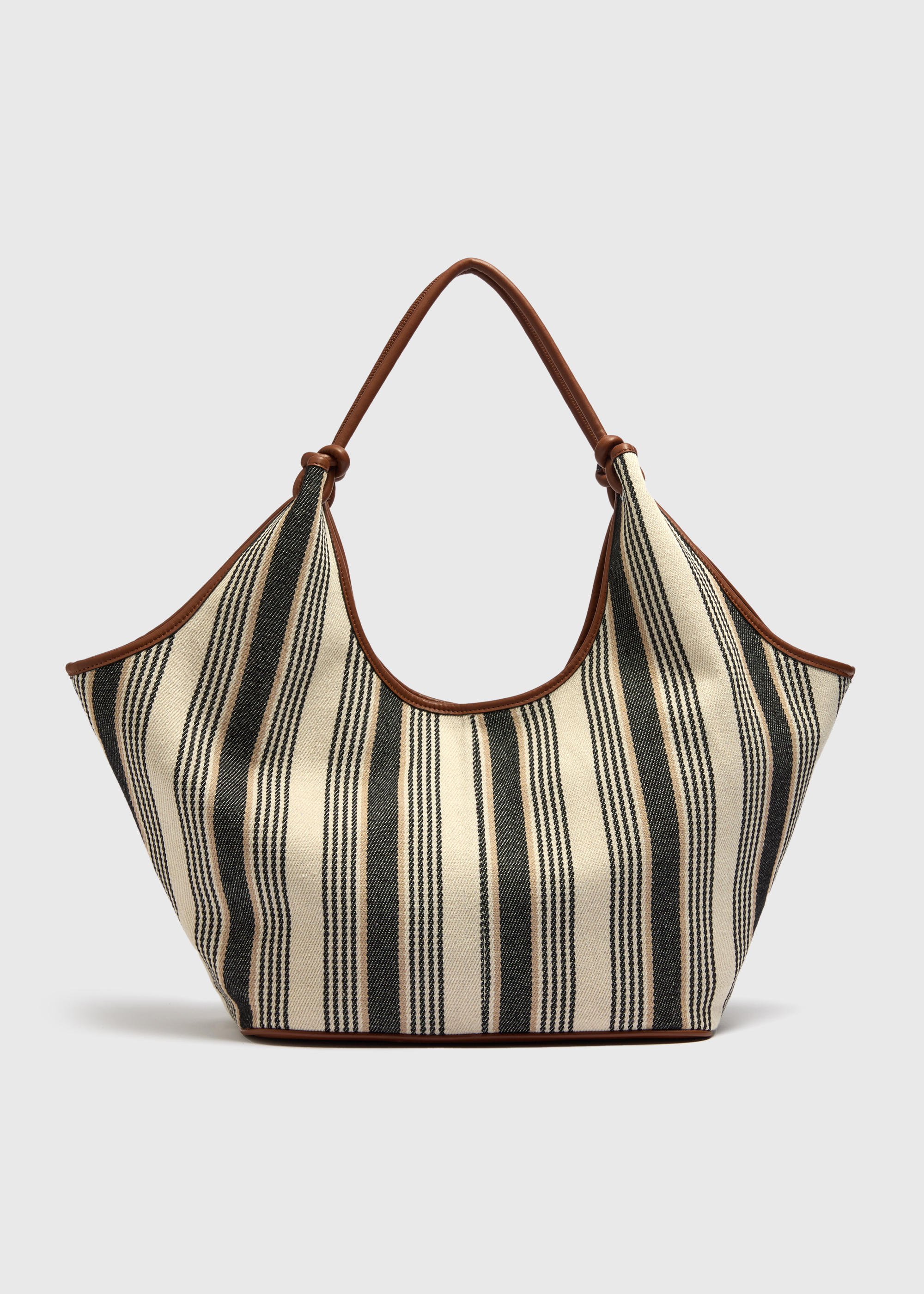 Papaya, Black Stripe Tote Bag
