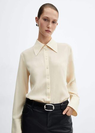 Buttoned Flowy Shirt