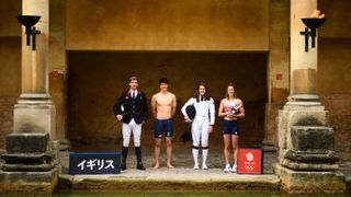 Team GB Athleten des Modernen Fünfkampfs vor den Olympischen Spielen 2020 in Tokio