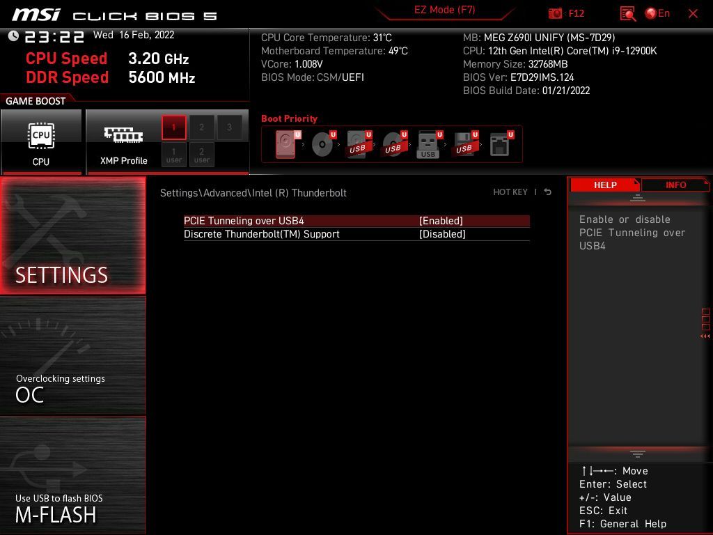 MSI MEG Z690I Unify