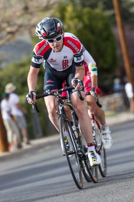 Julian Kyer (Bissell) leading the break.