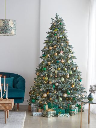 Blue Spruce Pre-lit Christmas Tree, 7ft
