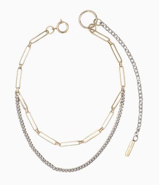 Silver and gold choker, among best contemporary chokers