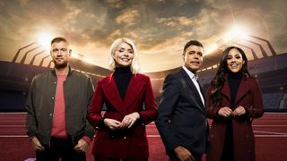 Freddie Flintoff, Holly Willoughby, Chris Kamara and Alex Scott