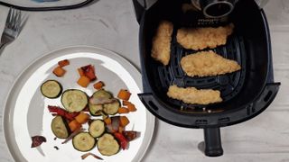 Magic Bullet air fryer cooked chicken