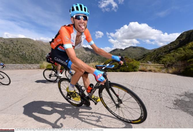 Phil Gaimon remained in the lead after today's stage