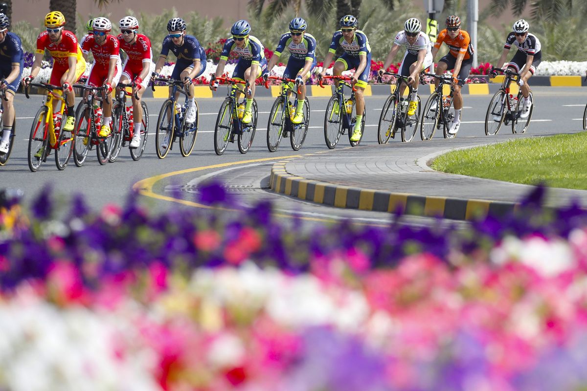 The sun and flowers were out for stage 2