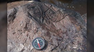 This petroglyph was crafted up to 2,000 years ago, according to archaeologist Carlos Augusto da Silva.