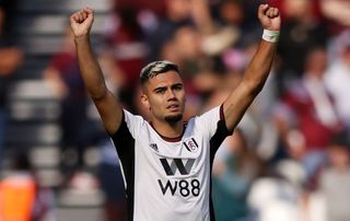 Andreas Pereira of Fulham celebrates