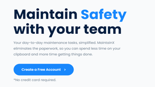 Website screenshot for MaintainX