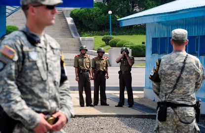 North Korean, U.S. troops