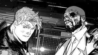 Steve Rogers and Nick Fury Jr. conferring