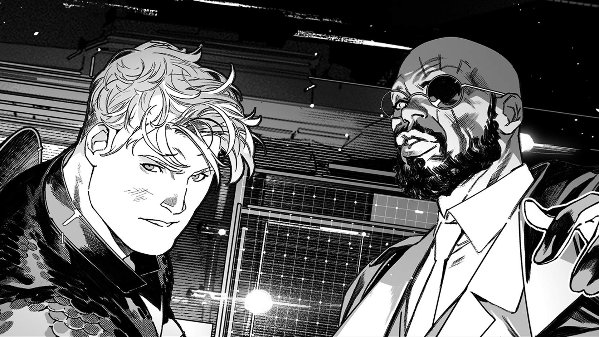 Steve Rogers and Nick Fury Jr. conferring